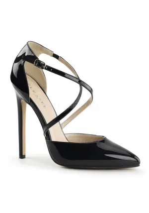 5" Heel Criss Cross Strap d'Orsay Pointed Toe Pump
