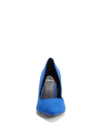 Abby Block-Heel Pump - Faux Suede