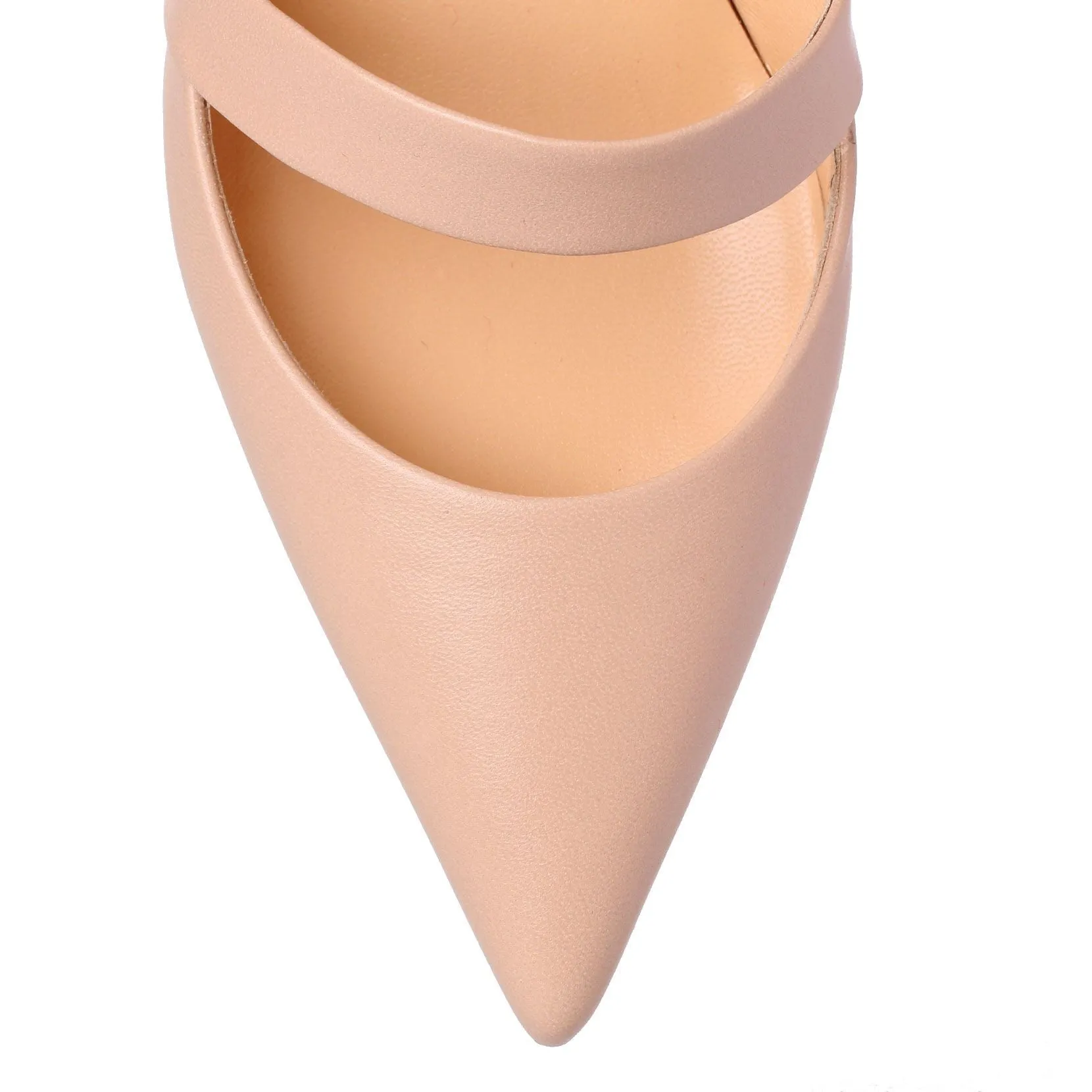 Actina 85 beige leather pumps