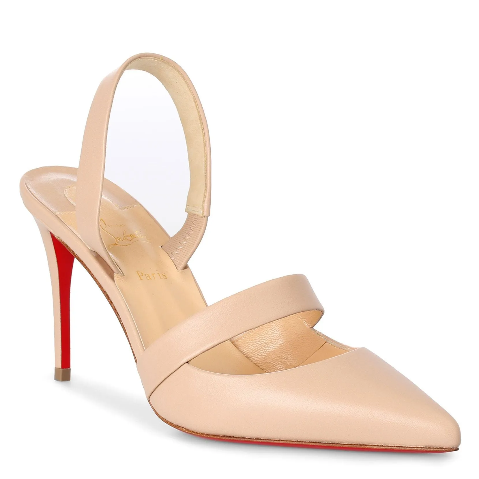 Actina 85 beige leather pumps