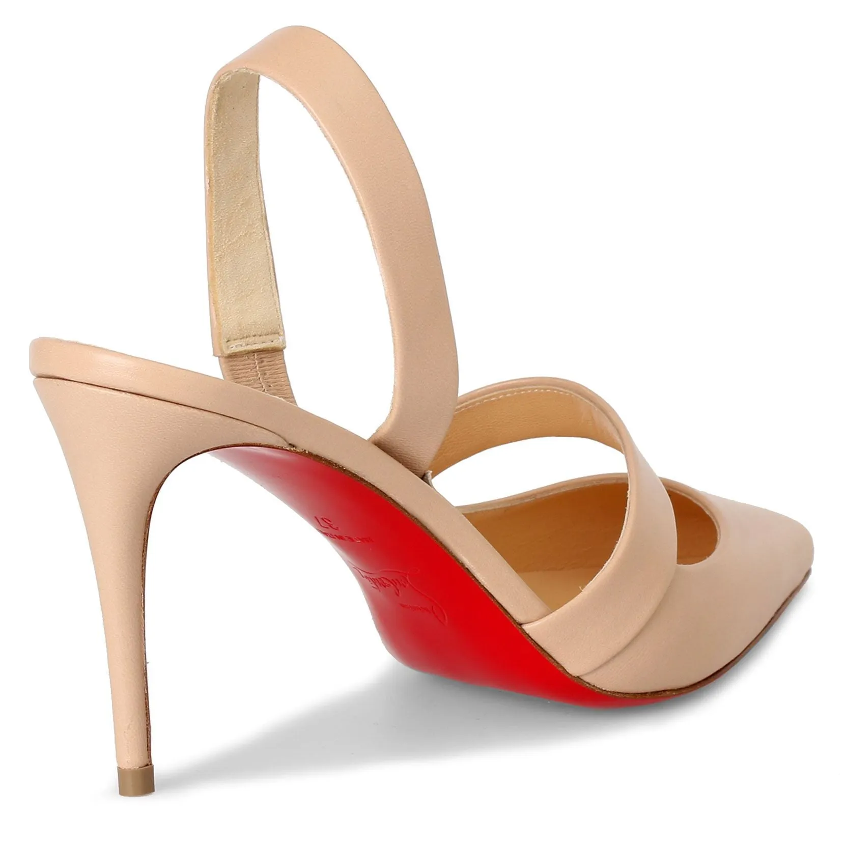 Actina 85 beige leather pumps
