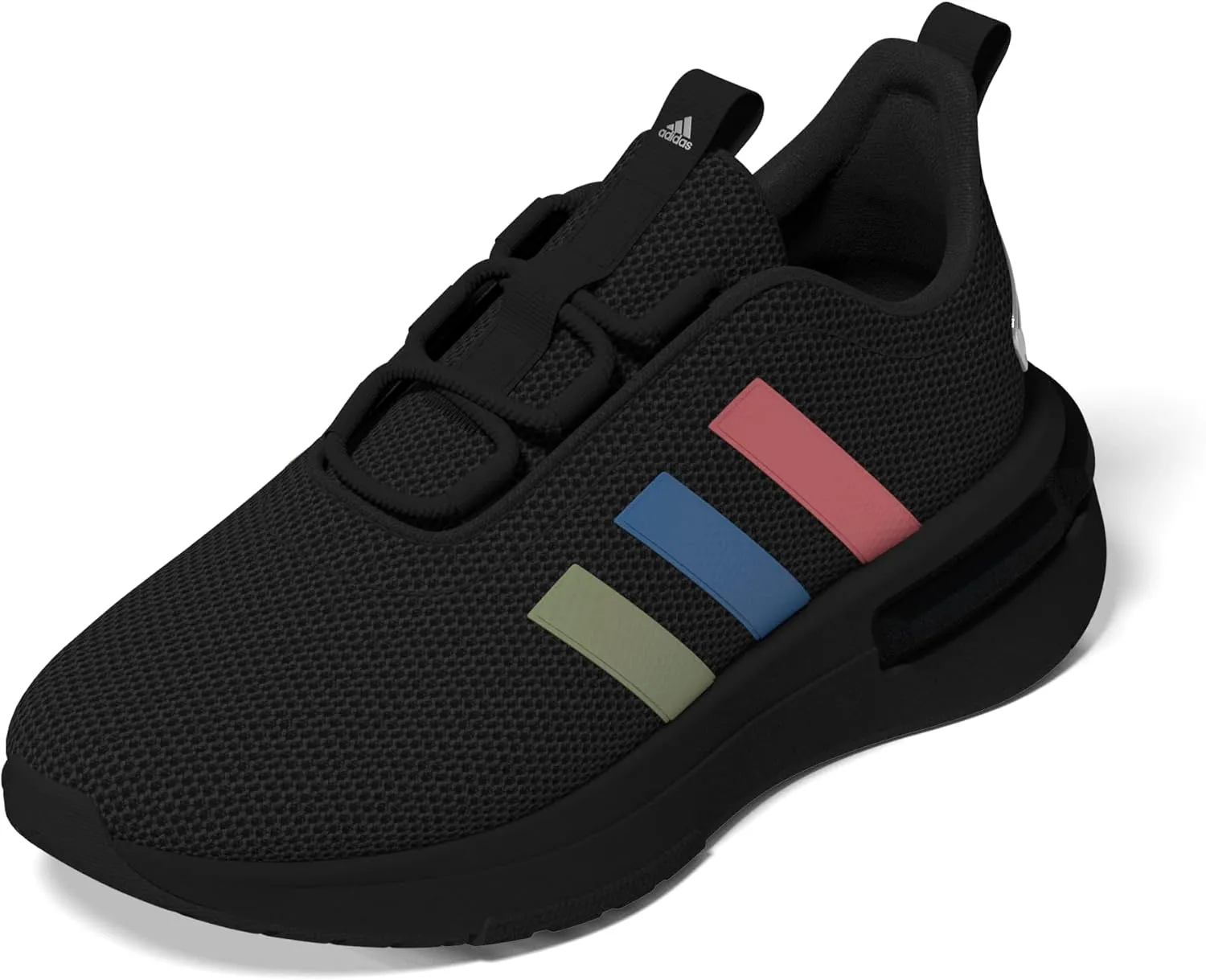 adidas Racer TR23 Sneaker, Black/Silver Metallic/Black, 12 US Unisex Little Kid