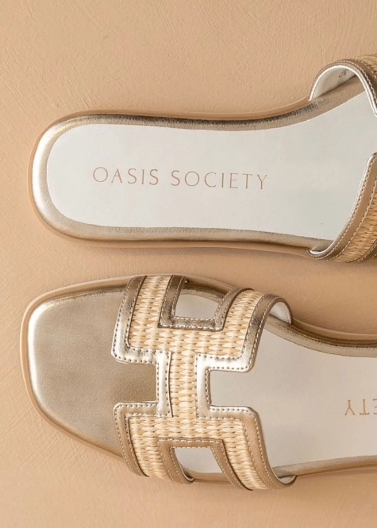 Aesthetic Ena Raffia Slide