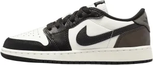 Air Jordan 1 Low OG Wolf Grey Big Kids' Shoes (CZ0858-102, Sail/Dark Mocha/Black) Size 5
