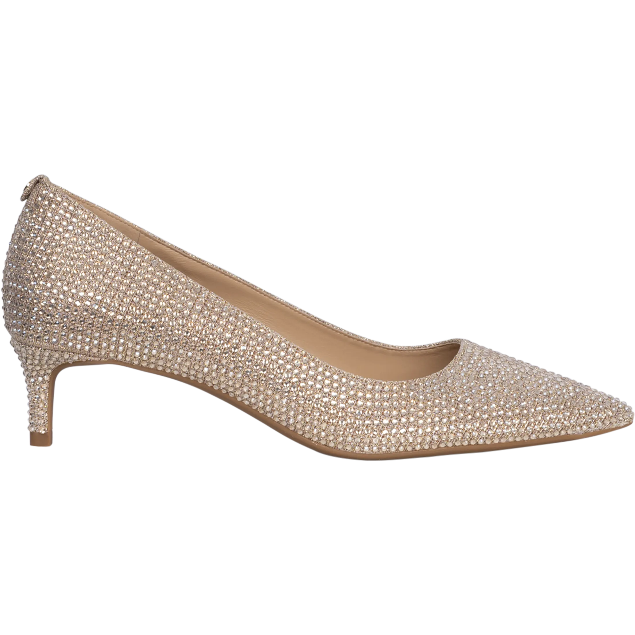 Alina Flex Kitten Pump - Pale Gold