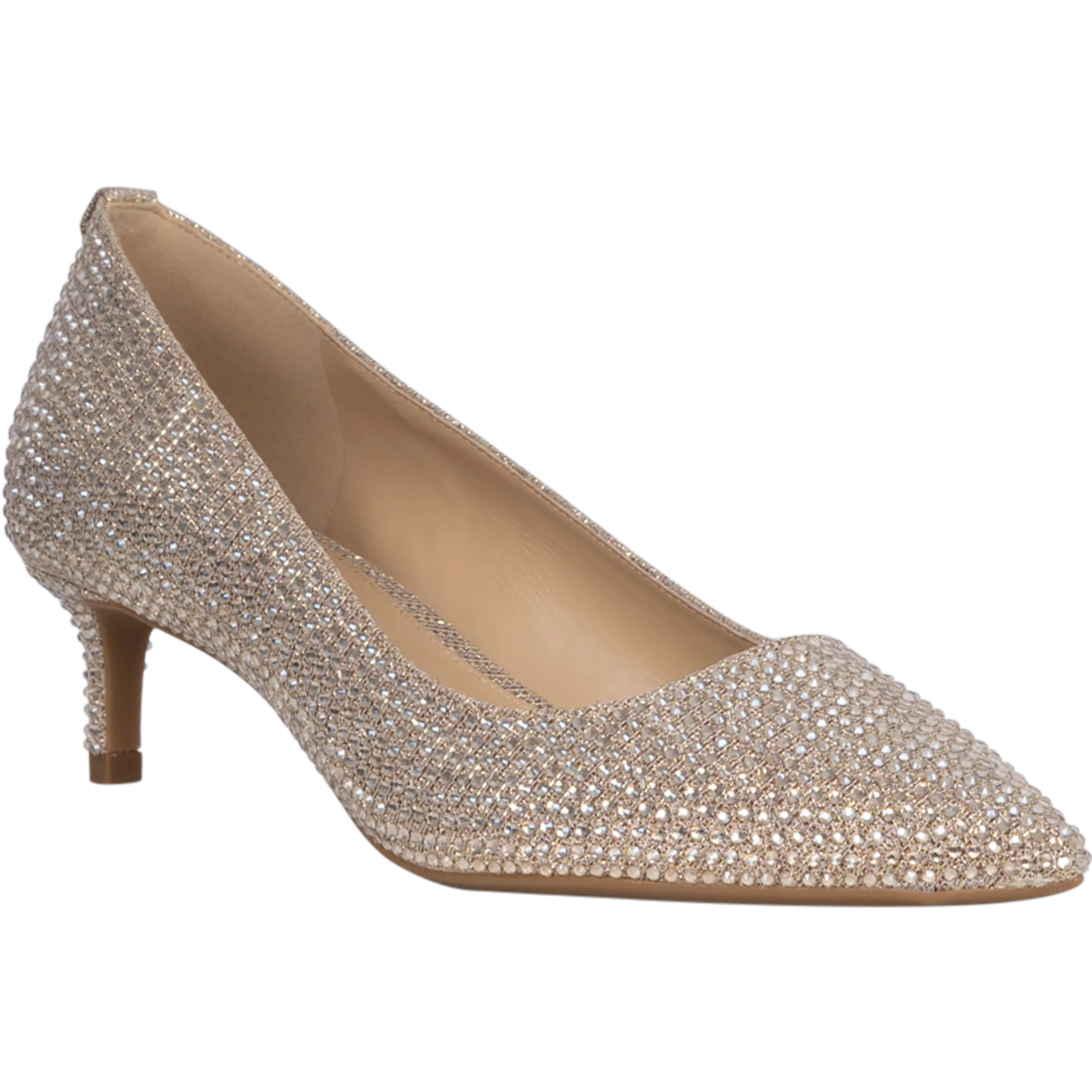 Alina Flex Kitten Pump - Pale Gold