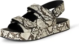 Amazon Essentials Women's Adjustable Triple Strap Flat Platform Sandal
