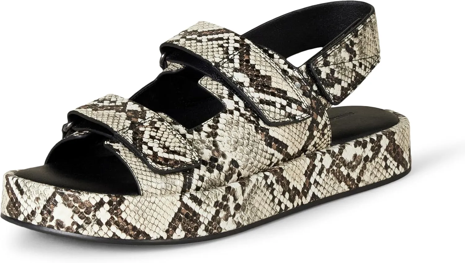 Amazon Essentials Women's Adjustable Triple Strap Flat Platform Sandal