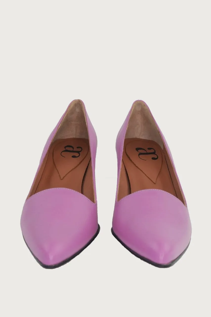 AMINA LAVENDER LEATHER