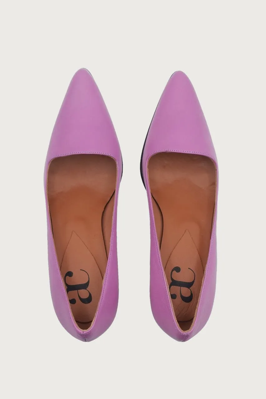AMINA LAVENDER LEATHER