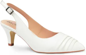 ANN CREEK 'Lossom' Women's Dressy Sandals Pump Shoes with 2.5 inch Kitten Heel  Half Size Available