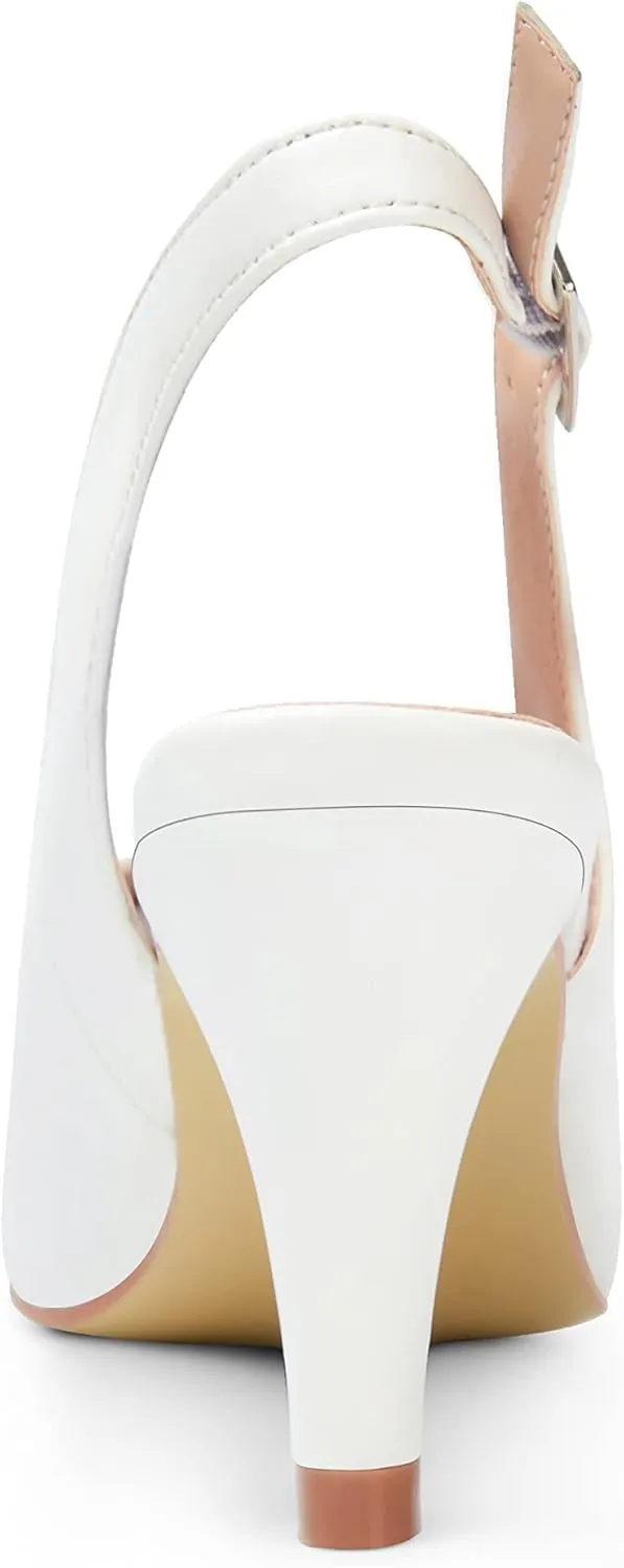 ANN CREEK 'Lossom' Women's Dressy Sandals Pump Shoes with 2.5 inch Kitten Heel  Half Size Available