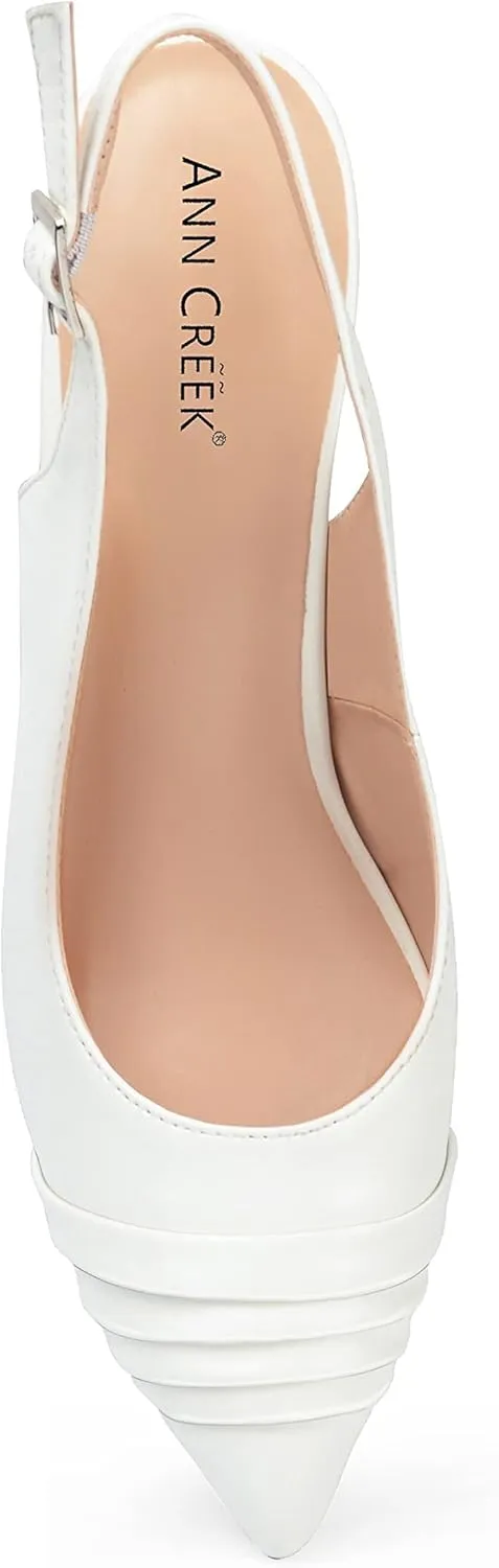 ANN CREEK 'Lossom' Women's Dressy Sandals Pump Shoes with 2.5 inch Kitten Heel  Half Size Available