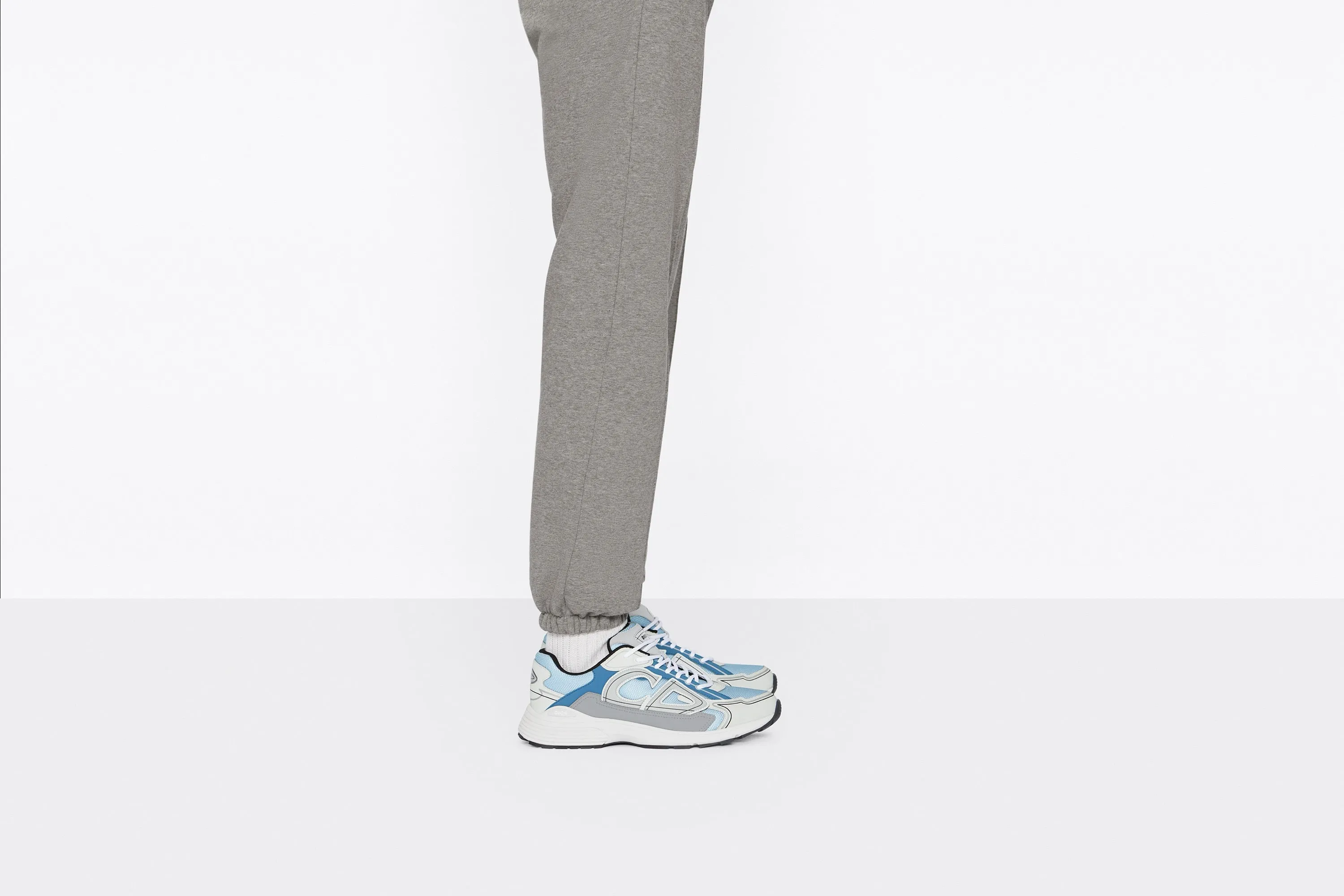 B30 Sneaker • Light Blue Mesh and Blue, Gray and White Technical Fabric