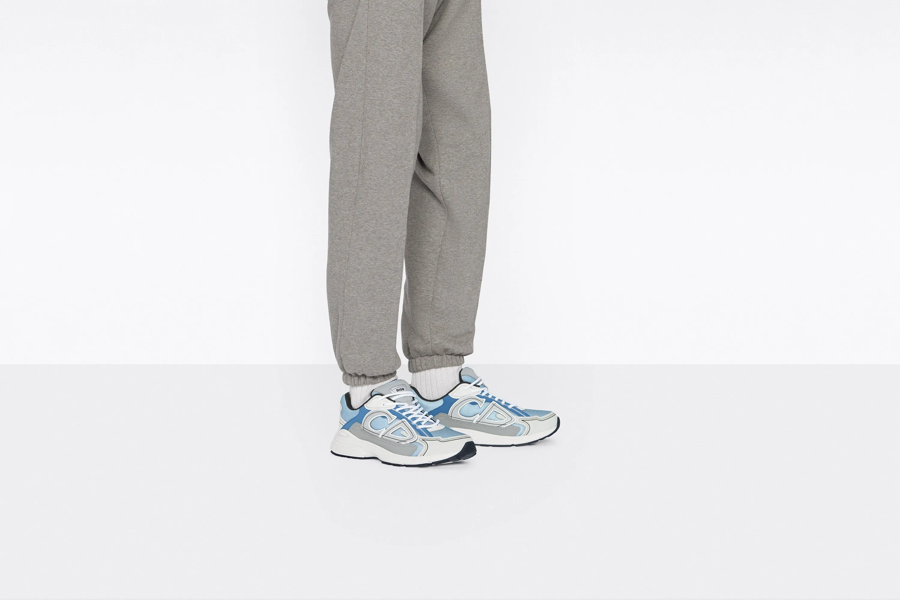 B30 Sneaker • Light Blue Mesh and Blue, Gray and White Technical Fabric
