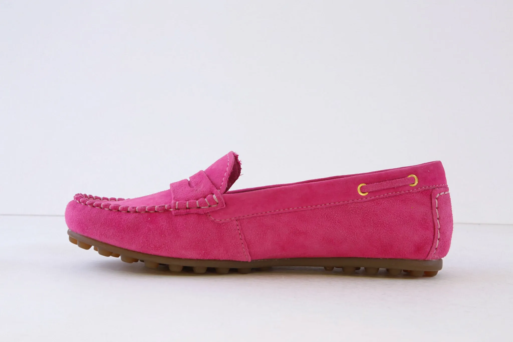 BAGATT - D34-AK664 FLAT LOAFER - PINK SUEDE
