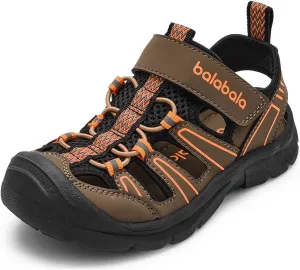 Balabala Boys Sport Sandal Kids Water Sandals Non-slip Lightweight Outdoor Hiking Closed-Toe Summer Shoes (Toddler/Little Kid/Big Kid)