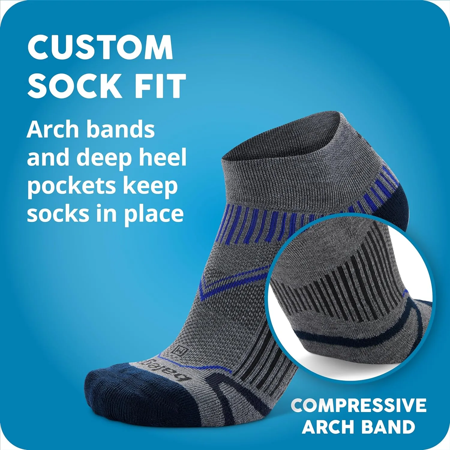 Balega Unisex Adult Enduro Arch Support Performance Crew Athletic Running Socks (1 Pair)