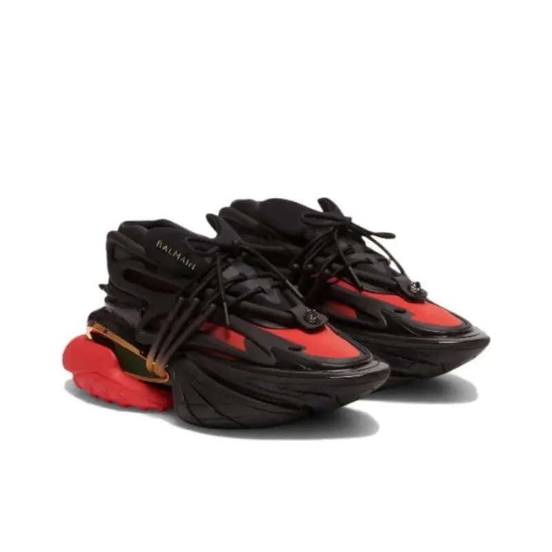 BALMAIN Unicorn Low 'Black Red'