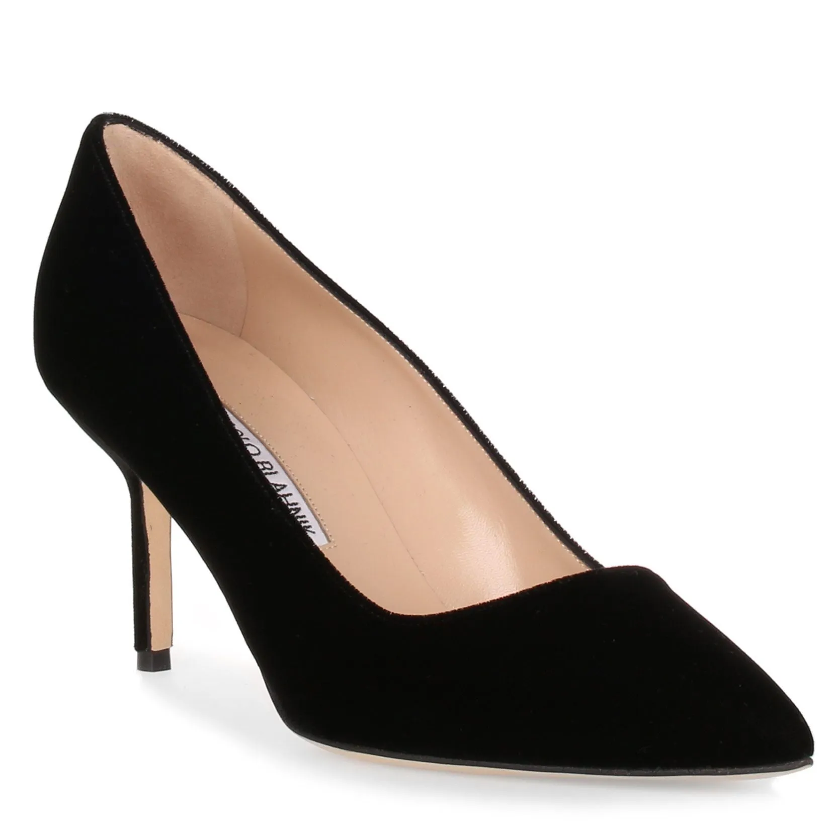 BB70 black velvet pump