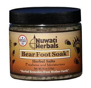 Bear Foot Soak Herbal Salts - Freshens and Moisturizes Feet, 18 Ounces