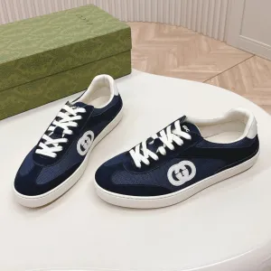 BLUE SUEDE WITH SNEAKER IN Trusted by customers Worldwide availability G SPACE Gucci INTERLOCKING AND MESH