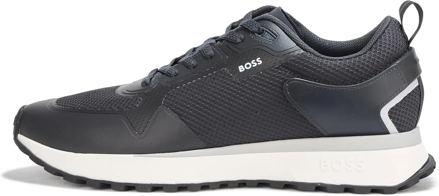 BOSS Men's Big Logo Mesh Mix Lace Up Sneaker