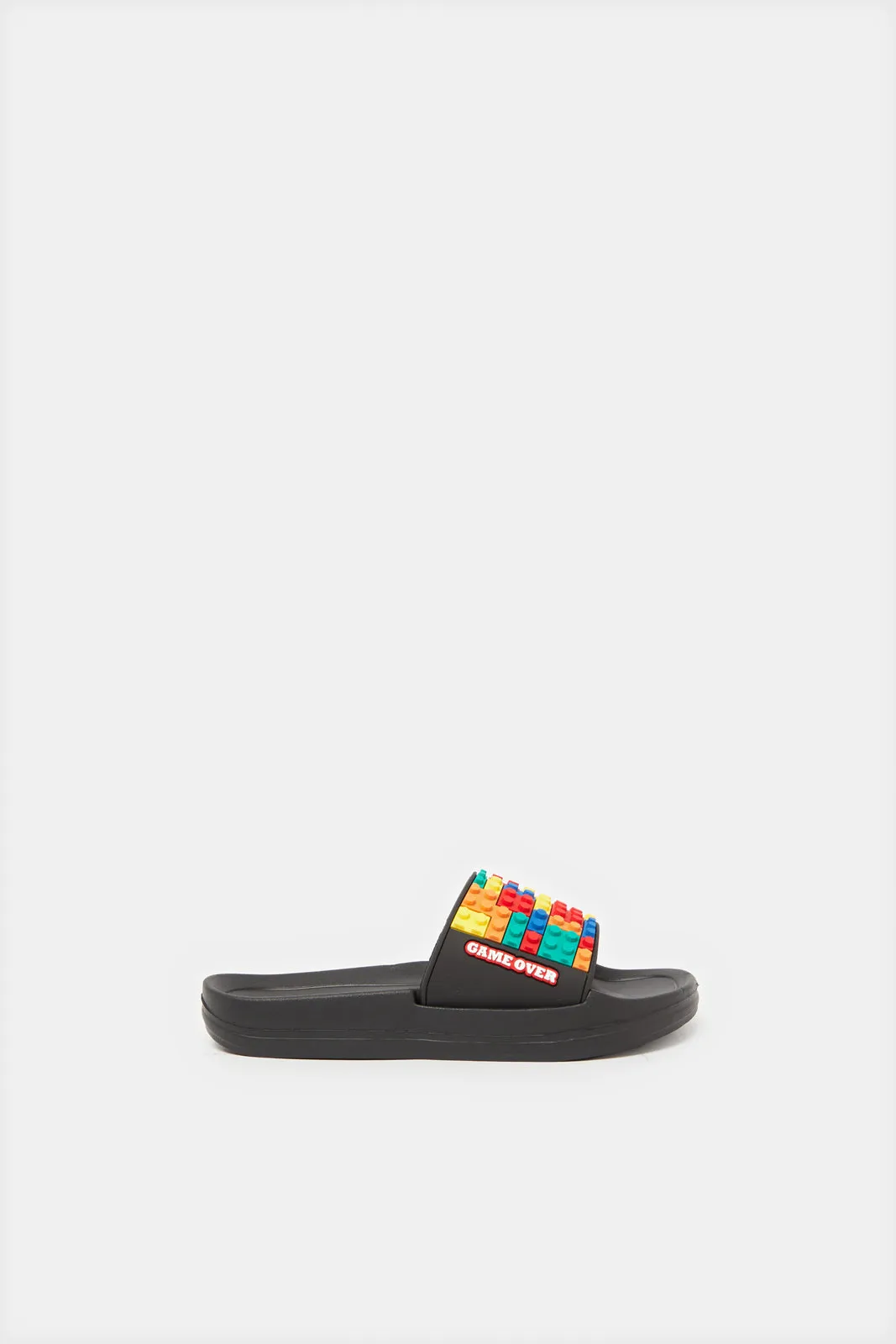 Boys Black Slide Bricks