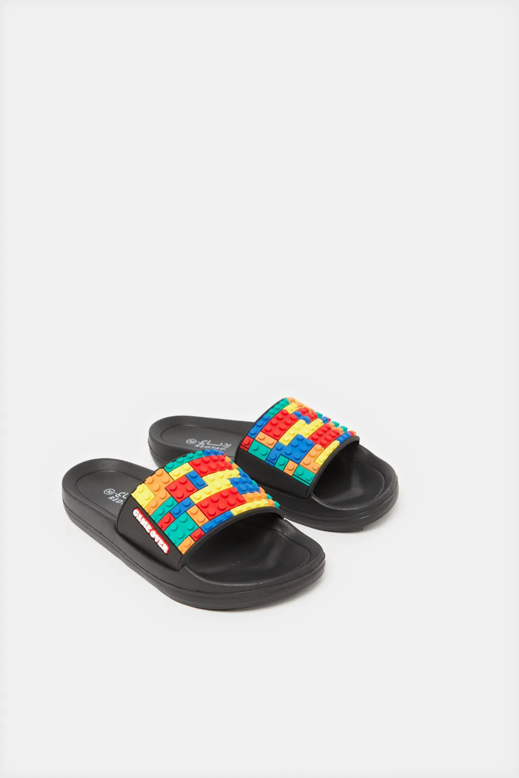 Boys Black Slide Bricks
