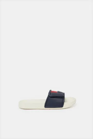 Boys Blue Velcro Slide