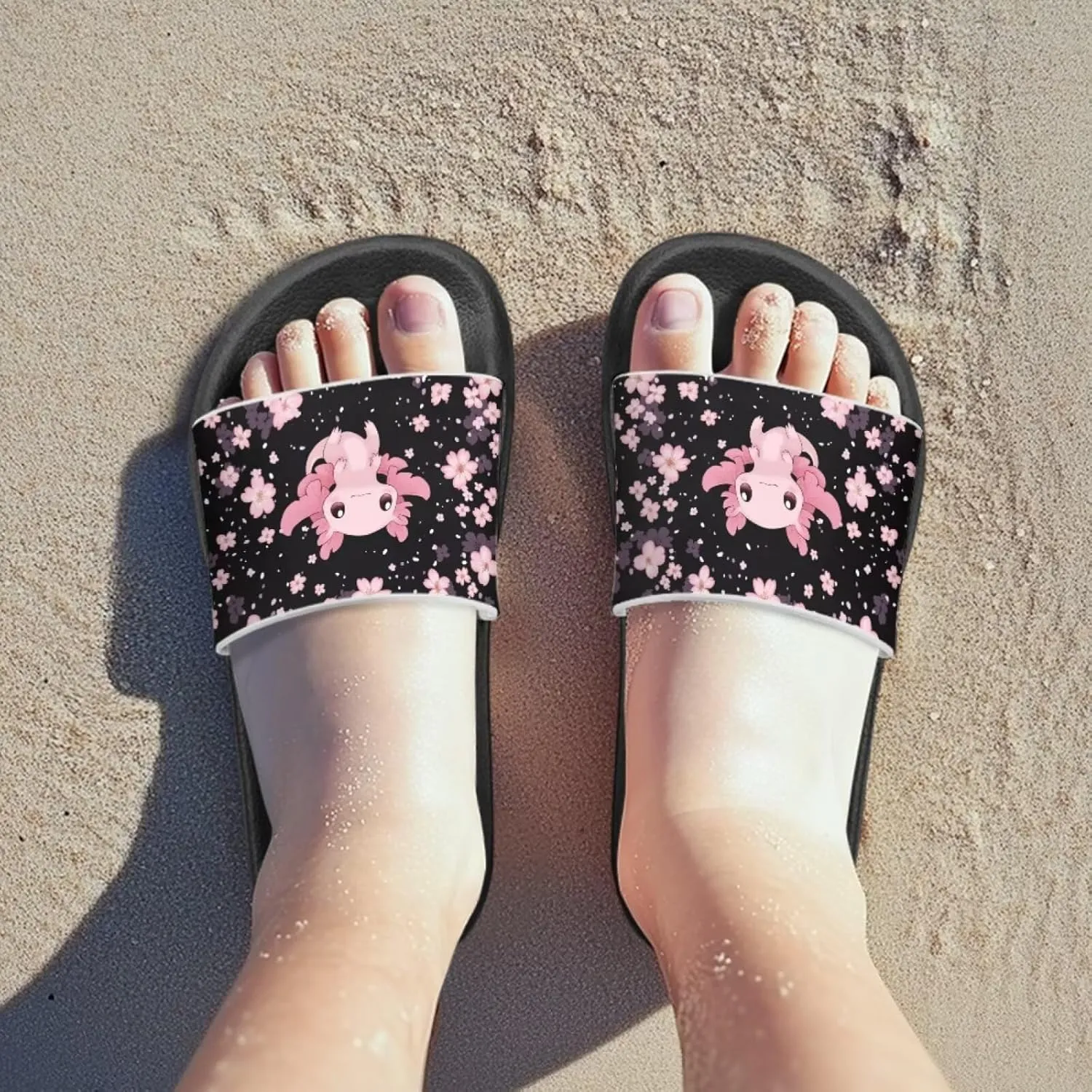 Boys Slides Kids Girls Slippers Blue Beach Sandals Cute Sea Animal Summer Shoes for Home Pool Gifts