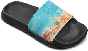 Boys Slides Kids Girls Slippers Blue Beach Sandals Cute Sea Animal Summer Shoes for Home Pool Gifts