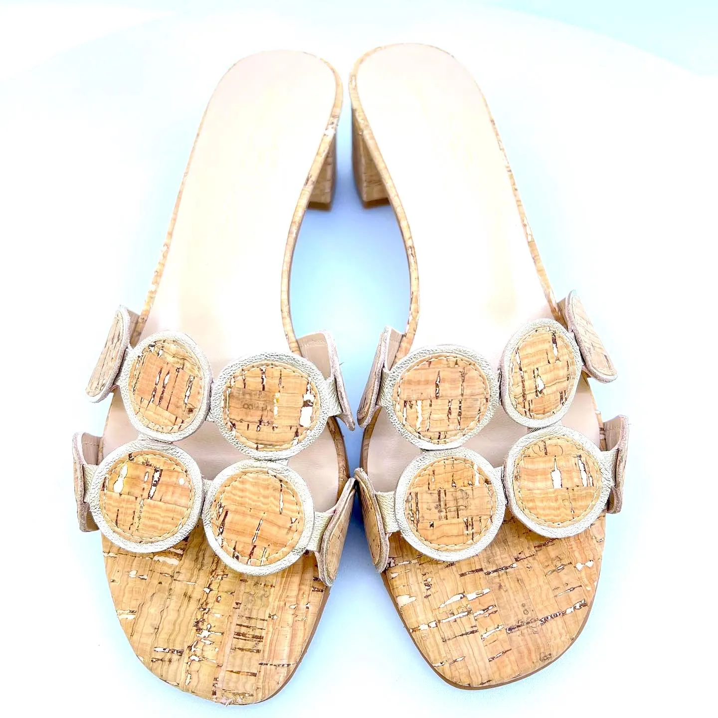BRENDA ZARO ERIKA CORK SANDALS