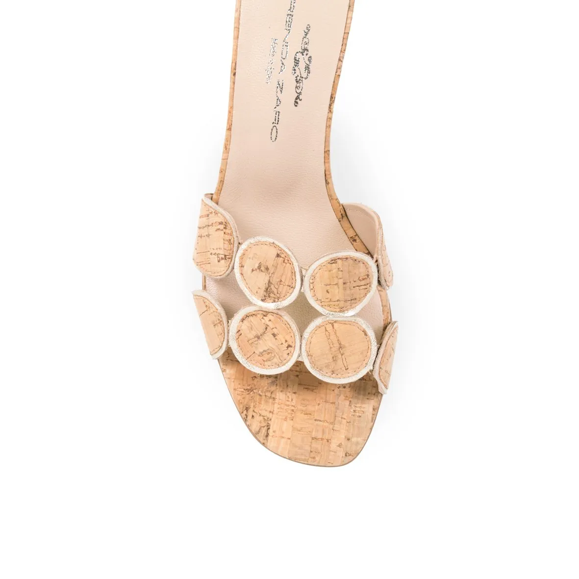 BRENDA ZARO ERIKA CORK SANDALS