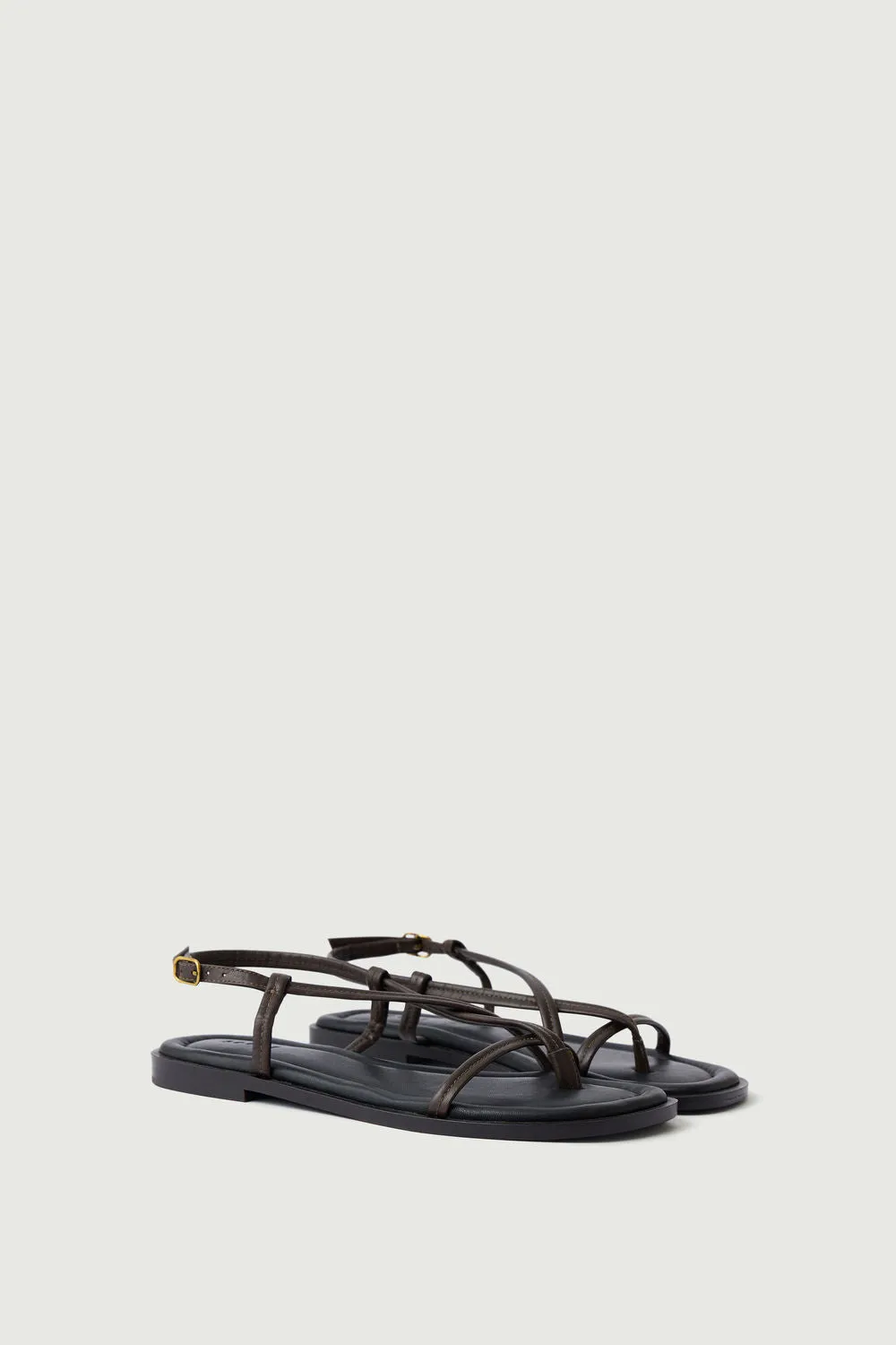 BROWN ELIANE SANDALS