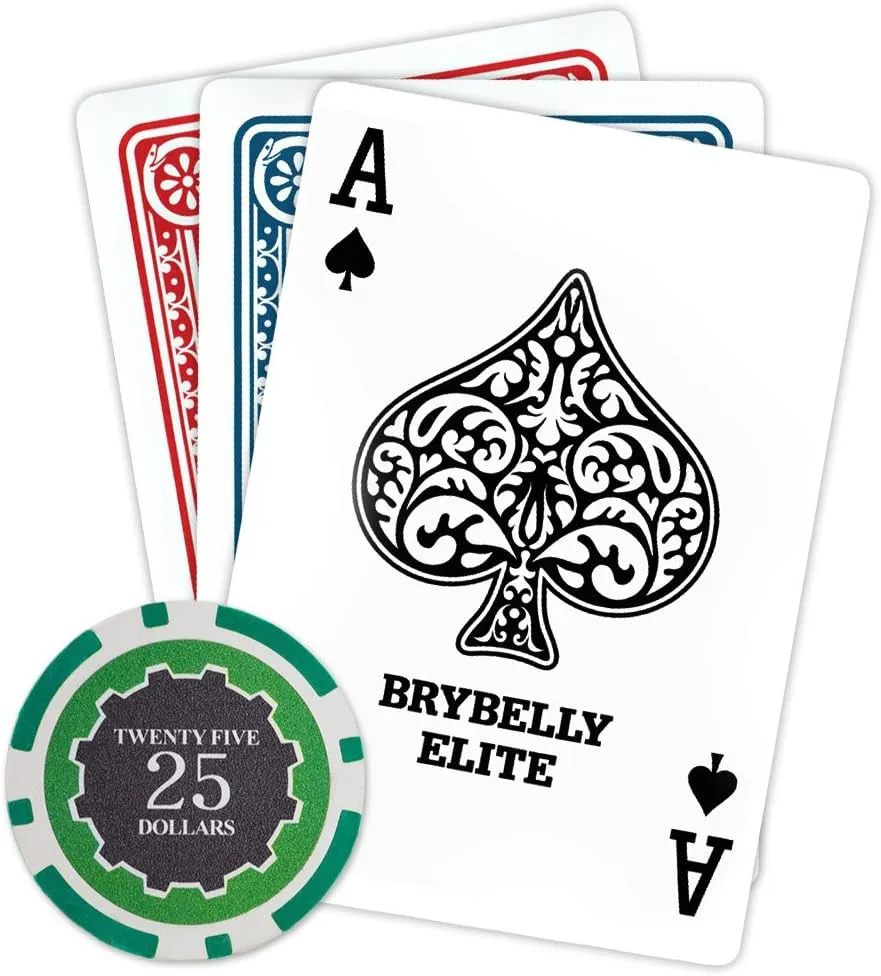 Brybelly Eclipse Poker Chips Heavyweight 14-gram Clay Composite - Pack of 50