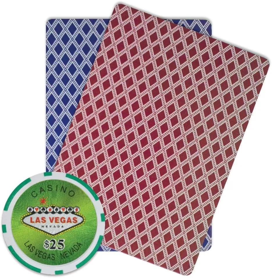 Brybelly Las Vegas Casino Poker Chip Heavyweight 14-gram Clay Composite – Pack of 50