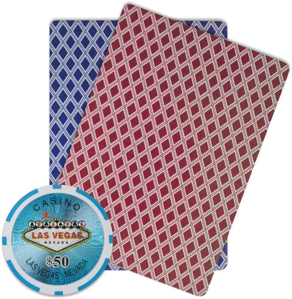 Brybelly Las Vegas Casino Poker Chip Heavyweight 14-gram Clay Composite – Pack of 50