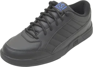 BSI Youth Boys Sport Bowling Shoe - Lightweight Leather Shoes with Cushioned Support, White/Black, Kids