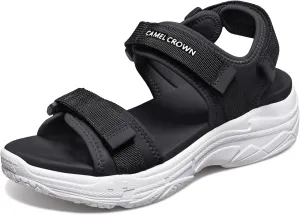 CAMEL CROWN Women's Athletic Sandals Comfortable Outdoor Walking Waterproof Lightweight Girls' Platform Shoes Open Toe Arch Support