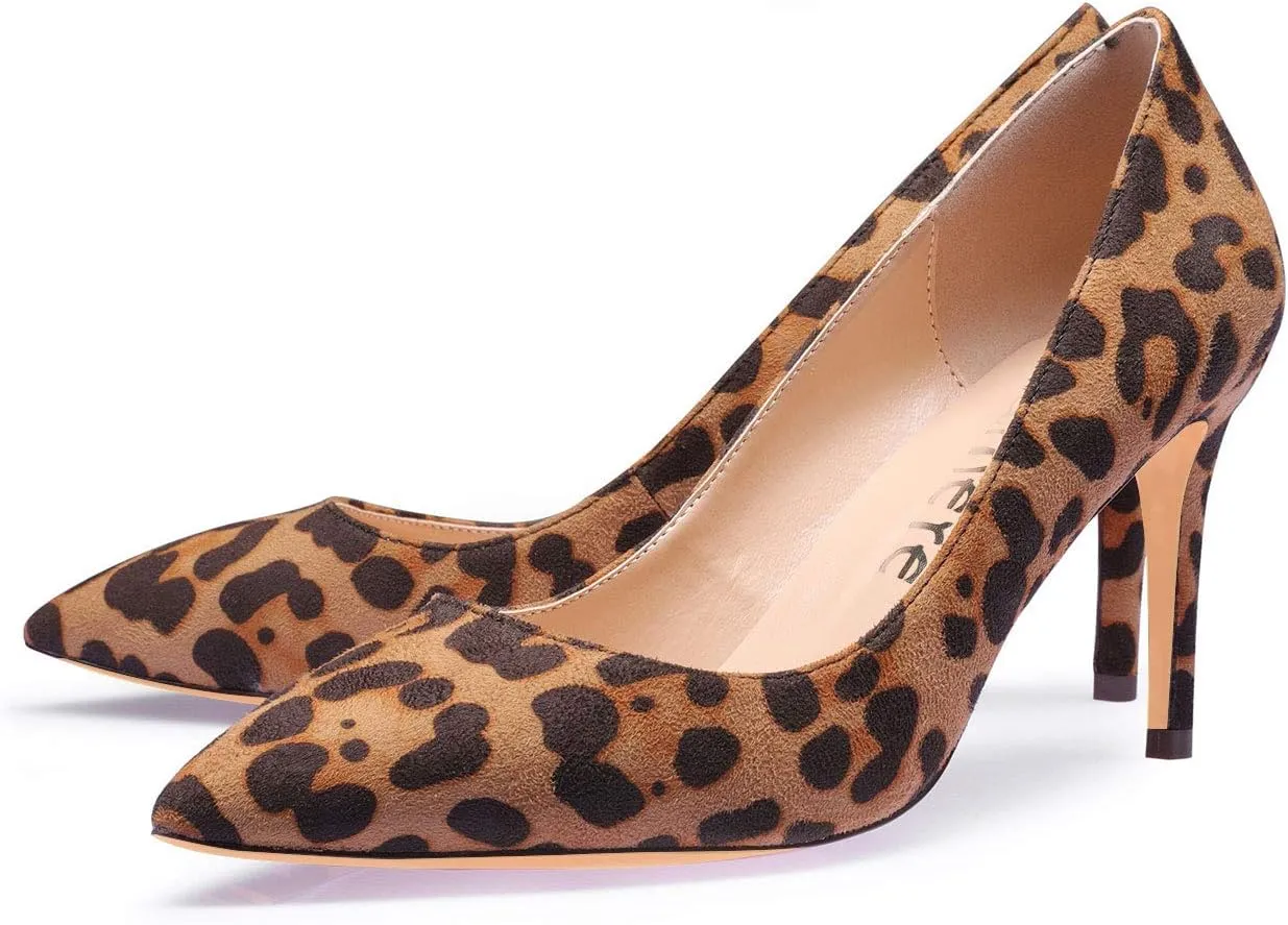 Castamere High Heels Womens Pointed-Toe Slip-on Pumps 8.5CM Stiletto Heel Shoes