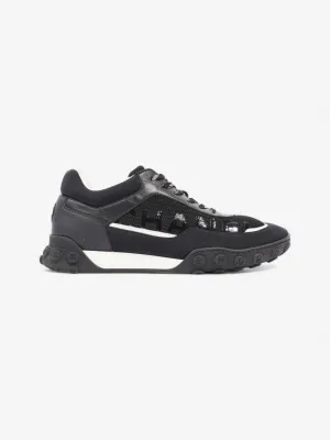 Chanel Low Top Sneaker Black / White Mesh EU 41 UK 8