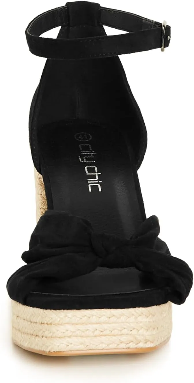 City Chic Women's Platform Oakley Heel Sandal