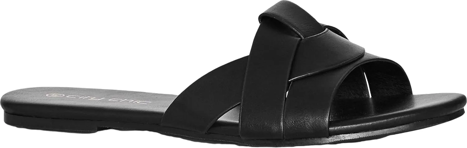 City Chic Women's Wide FIT Spark Slide