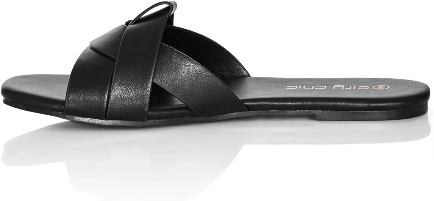 City Chic Women's Wide FIT Spark Slide