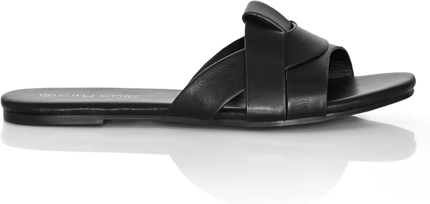 City Chic Women's Wide FIT Spark Slide
