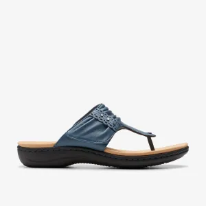Clarks Womens Laurieann Arla Blue Leather 26177322