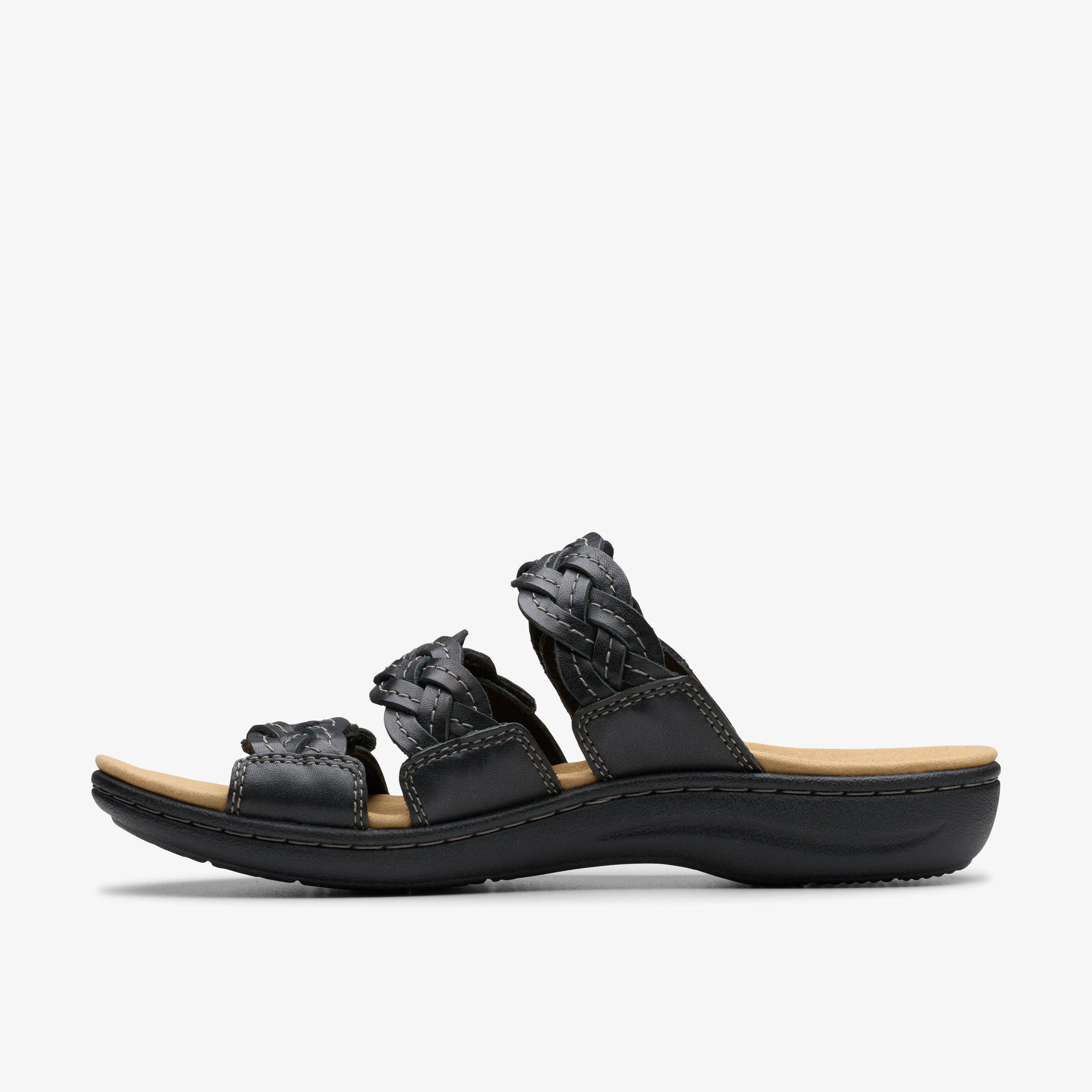 Clarks Women's Laurieann Rio Black Leather 26181907