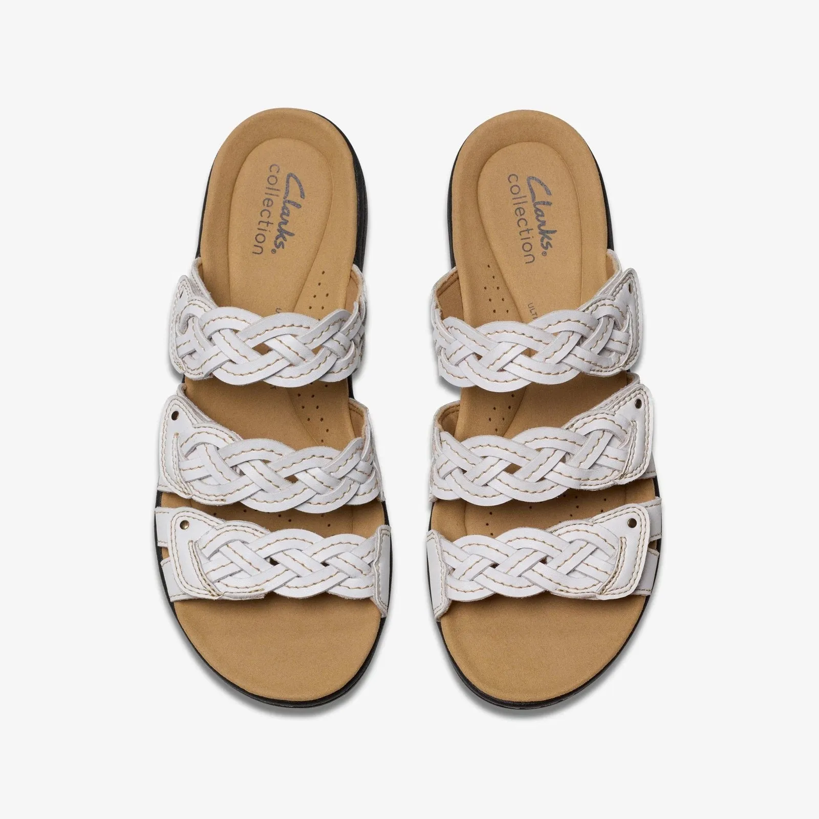 Clarks Women's Laurieann Rio White Leather 26182224