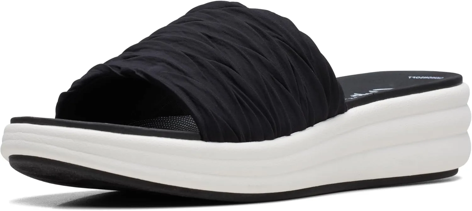 Clarks Womens Slip On Open Toe Slide Sandals